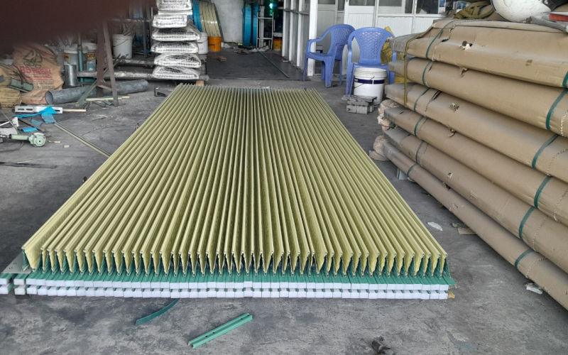 Quá trình sản xuất cửa kéo tại xưởng